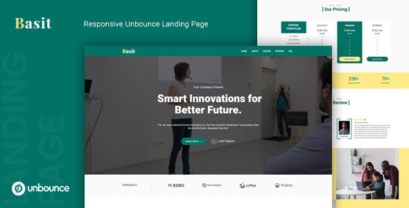 Basit v1.0 - Unbounce Multipurpose Landing Page Template