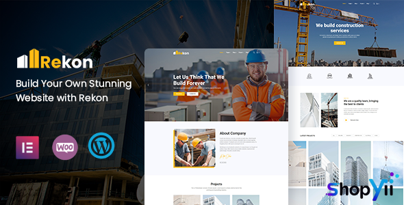 Rekon v1.0.8 - Construction WordPress Theme