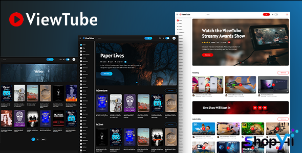 ViewTube v1.1.9 - Video Streaming WordPress Theme
