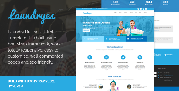 Laundryes v1.0 - Laundry Business Html Template