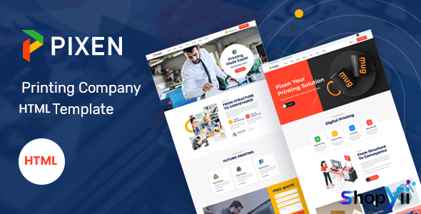 Pixen v1.0 - Printing Services Company HTML5 Template