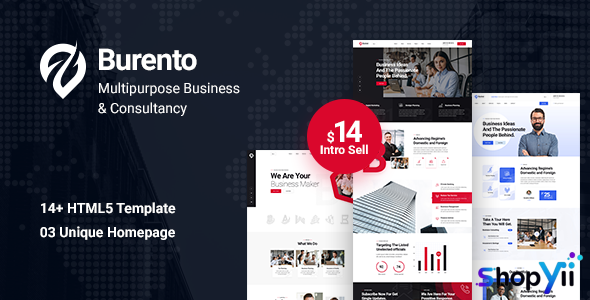 Burento v1.0 - MultiPurpose Business HTML5 Template