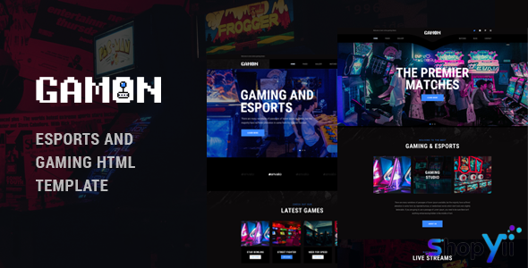 Gamon v1.0 - eSports and Gaming HTML Template