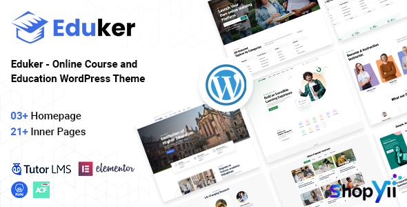 Eduker v1.0.0 – Education WordPress Theme
