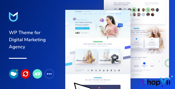 NanoText v1.0.9 - Digital Marketing WordPress Theme
