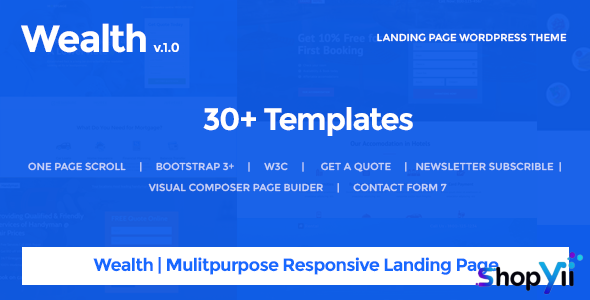 Wealth v1.3.0 - Multi-Purpose Landing Page Theme