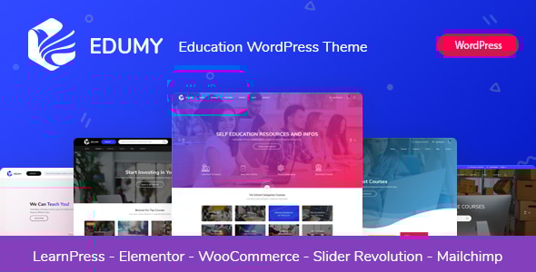 Edumy v1.1.6 - LMS Online Education Course WordPress Theme