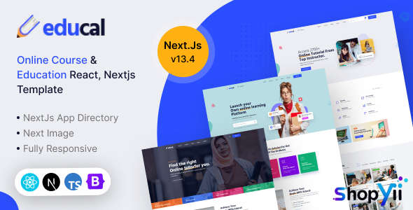 Educal – Online Course and Education React, Nextjs Template - 23 June 2022