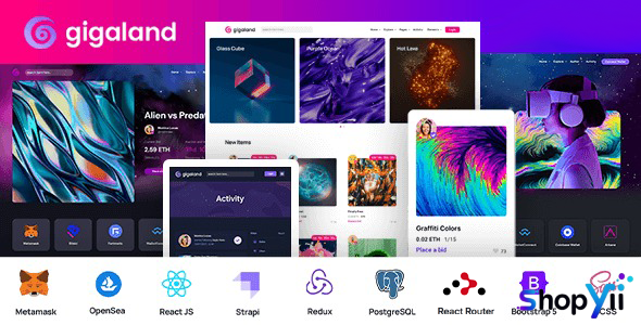 Gigaland v2.0.2 - NFT Marketplace React Js Template