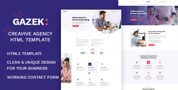 Gazek v1.0 - Agency Portfolio HTML Template