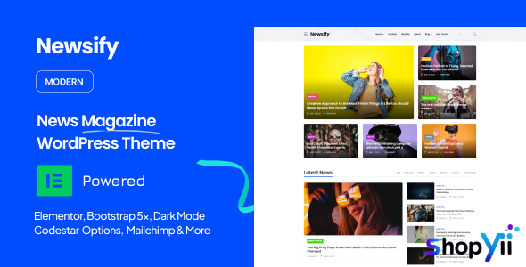 Newsify v1.0 - Modern Magazine WordPress Theme