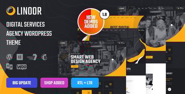 Linoor v1.4.2 - Digital Agency Services WordPress Theme