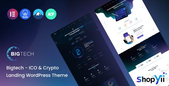 Bigtech v1.0.0 - ICO & Crypto Landing WordPress Theme