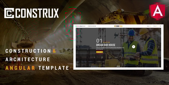Construx v1.0 - Construction & Building Angular Template