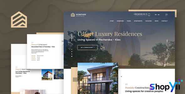Hompark v1.1.1 - Real Estate & Luxury Homes Theme