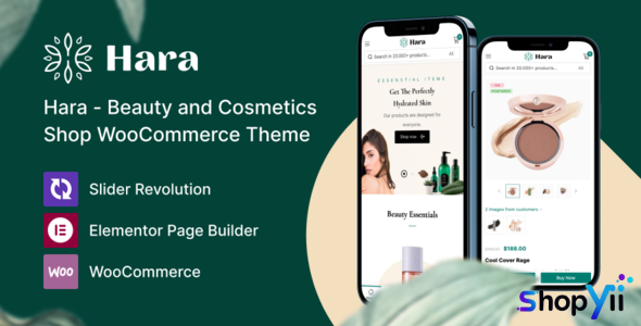 Hara v1.1.2 - Beauty and Cosmetics Shop WooCommerce Theme