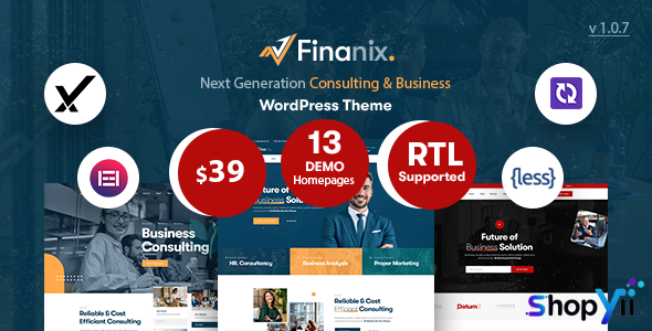 Finanix v1.0.7 - Business WordPress Theme
