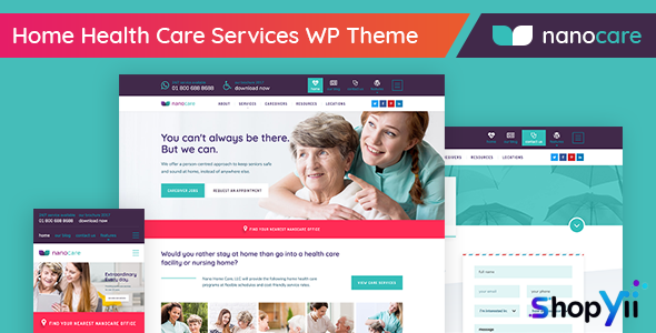 NanoCare v1.1.6 - Home Health Care, Medical Care WordPress Theme