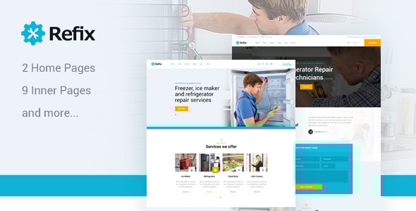 Refix v1.0 - Fridge & Freezer Repair Company HTML Template