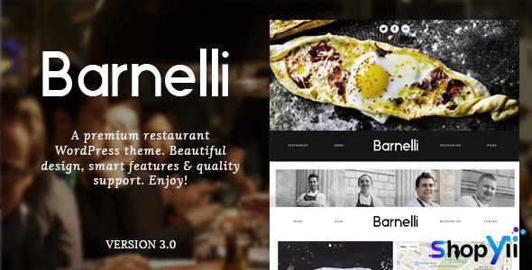 Barnelli v3.0.8 - Restaurant Responsive WordPress Theme