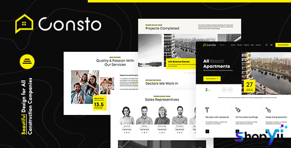 Consto v1.1.0 - Industrial Construction Company Theme