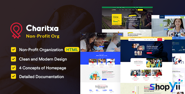 Charitxa - Multipurpose Nonprofit HTML Template