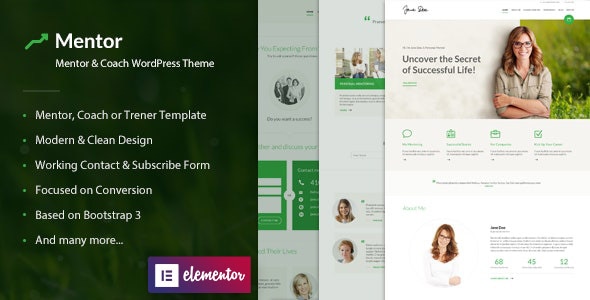 Mentor v2.3 – Personal Development Coach Theme