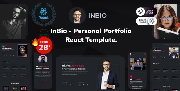 InBio v1.0 - Personal Portfolio React Template