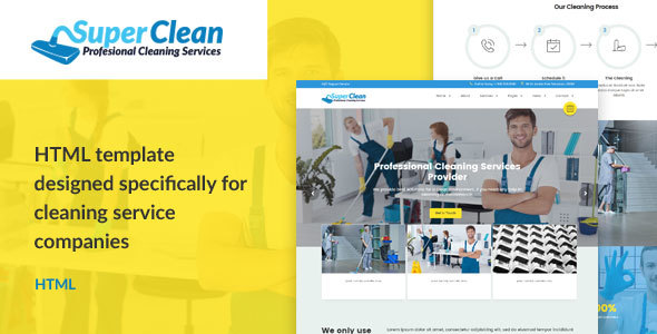 Super Clean v1.0 - Cleaning Services HTML Template