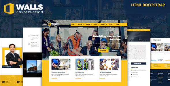 Walls v1.0 - Construction HTML Template