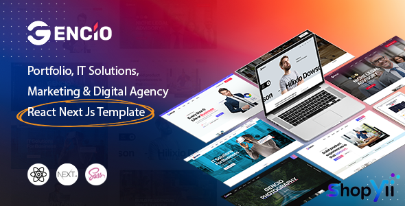 Gencio - Marketing & Digital Agency React Next js Template