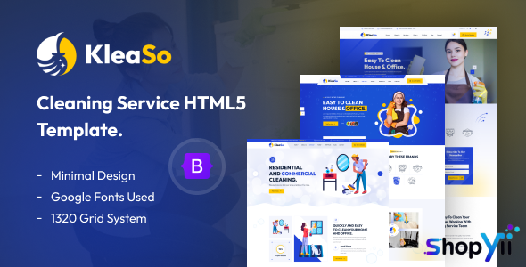 Kleaso - Cleaning Services HTML5 Template