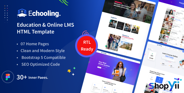 Echooling - Education HTML Template