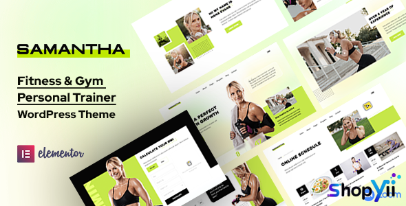 Samantha v1.1.0 - Fitness WordPress Theme