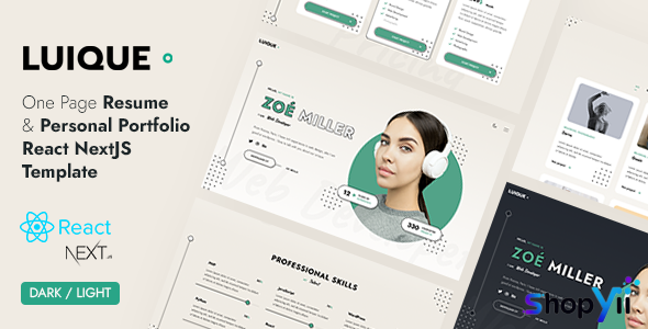 Luique - Personal Portfolio React Template