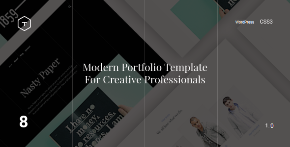 Eight v1.0 - Responsive Portfolio WordPress Theme