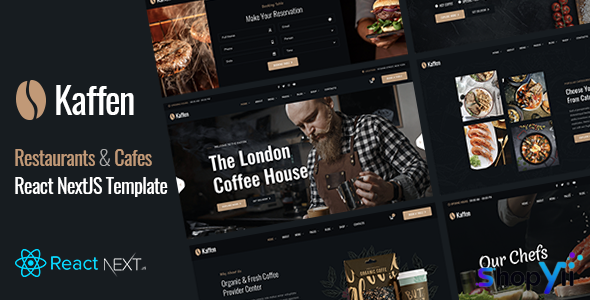 Kaffen v1.0 - Restaurant & Cafe React NextJS Template