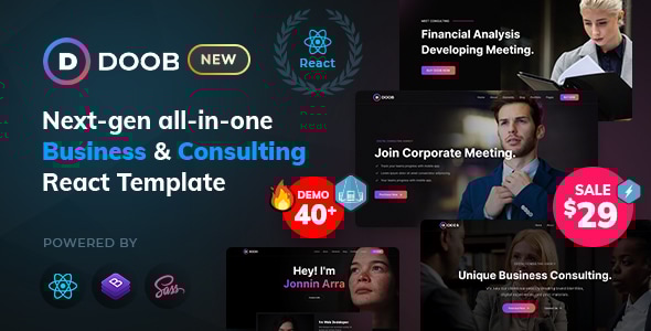 Doob v1.0 - Business and Consulting React Template
