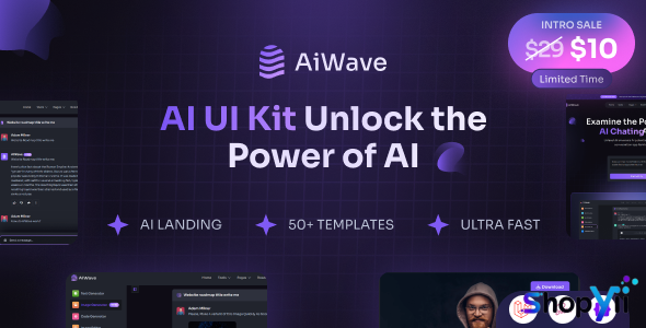 Aiwave – Laravel 11 - AI SaaS Website + Dashboard UI Kit