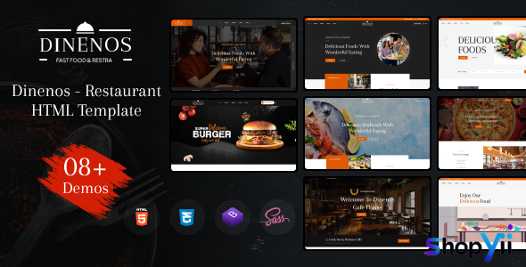 Dinenos - Restaurant HTML Template