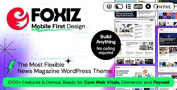 Foxiz v1.1.4 - WordPress Newspaper News and Magazine