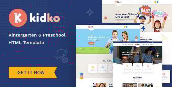 Kidko v1.0 - Kindergarten & Baby Care HTML Template