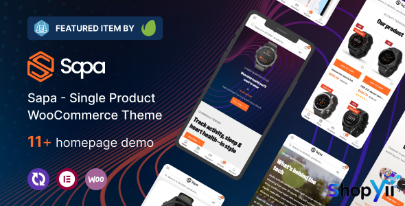 Sapa v1.1.5 - Product Landing Page WooCommerce Theme