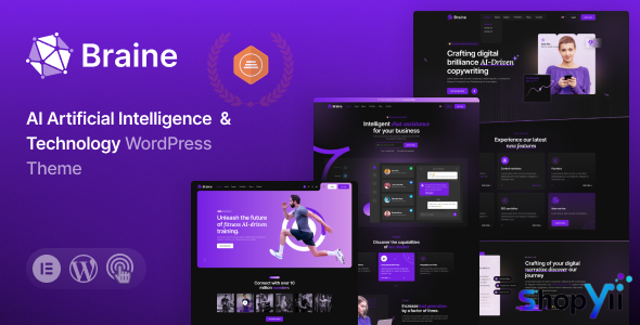 Braine v1.1 - Digital AI WordPress Theme
