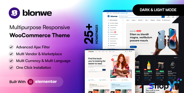 Blonwe v1.1.4 - Multipurpose WooCommerce Theme