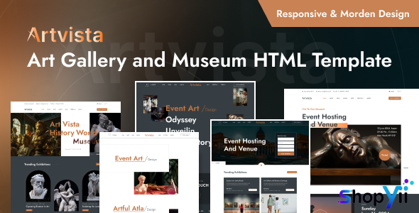 Artvista - Art Gallery And Museum HTML Template