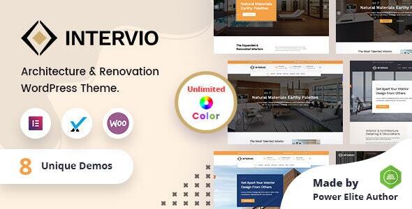 Intervio v3.0.0 - Interior and Architecture WordPress Theme + RTL