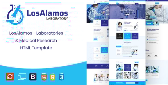 Losalamos v1.0 - Laboratory & Research HTML Template