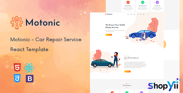 Motonic - Car Repair Service React Template