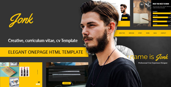 Jonk v1.0 - CV Resume Personal HTML Template